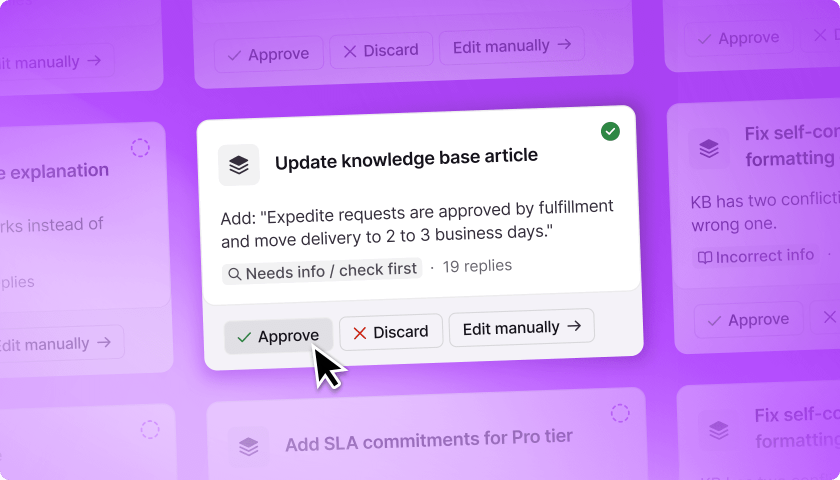 Review every interaction across teams and AI agents. Zero in on what's working and what's not.