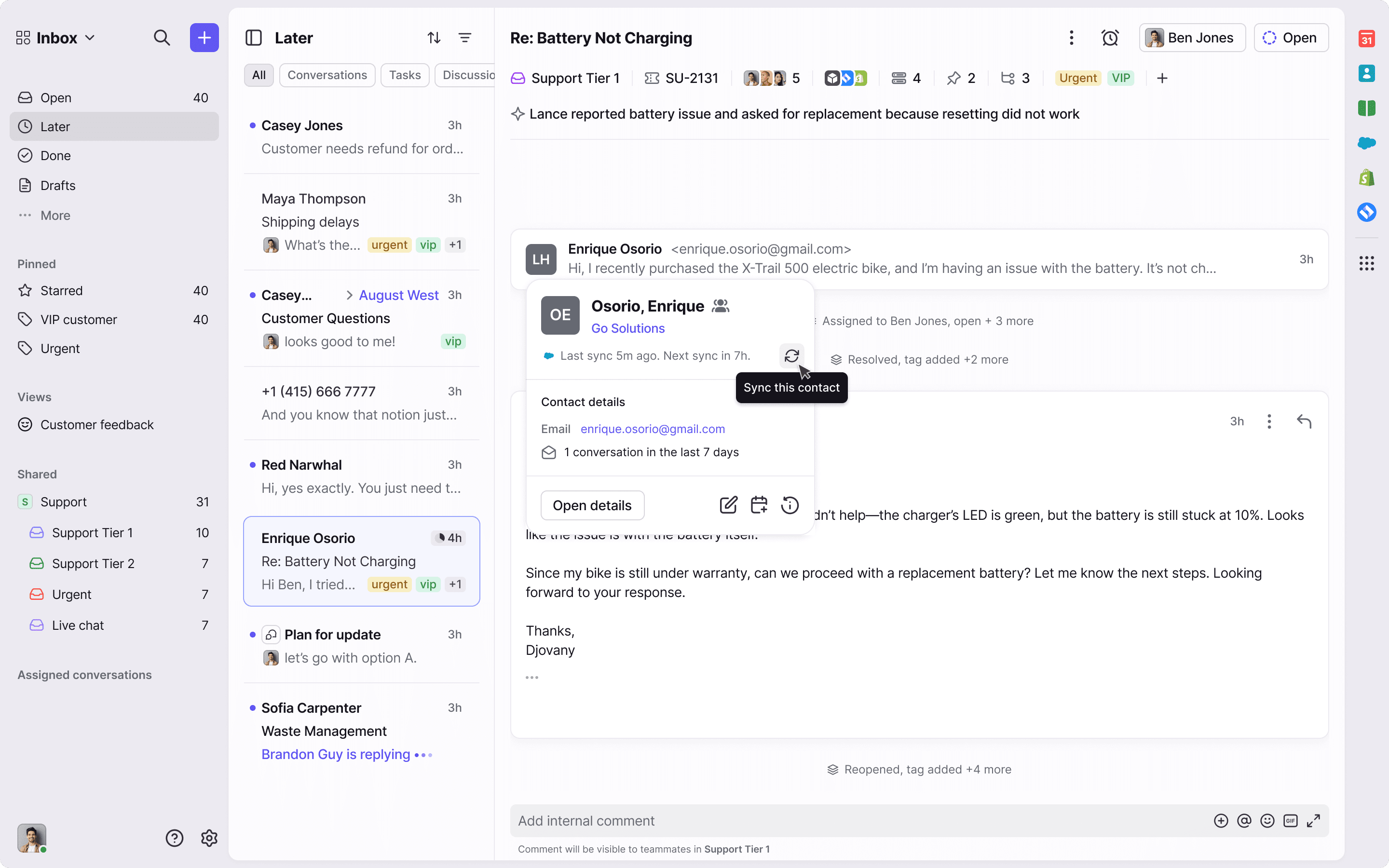 Screenshot of HubSpot