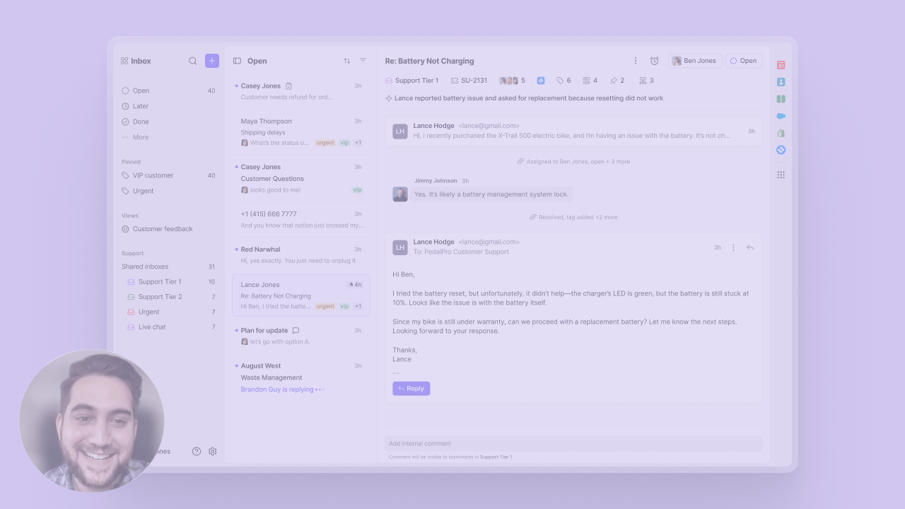 Product tour video preview